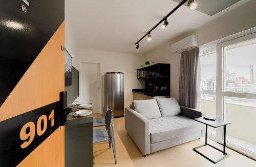 Centro Apartment | Centro de Joinville - Studio Aconchegante e Moderno PTZ901