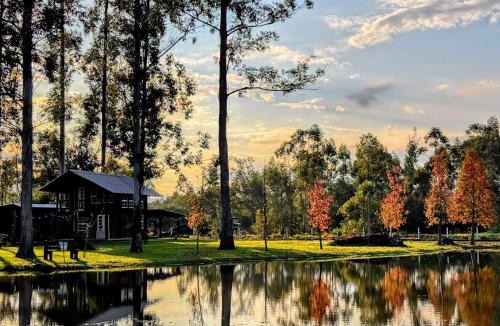 Rolante House | Chalé Celeiro em frente ao lago