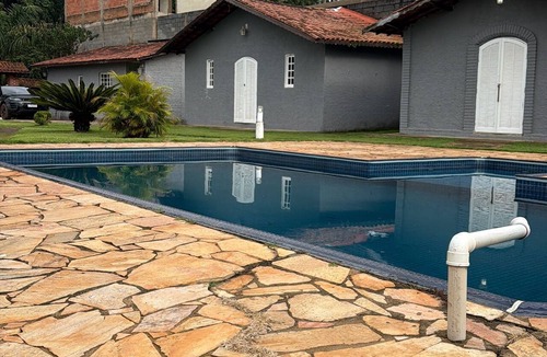 Ibiuna Cottage | Country house | pool and fire pit near the dam