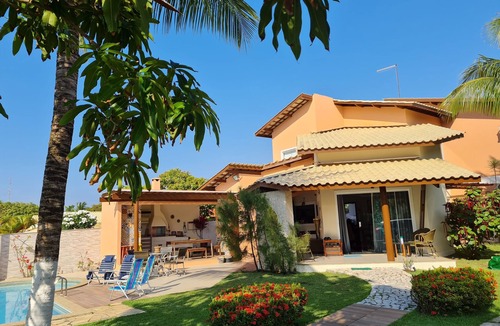 Barra do Jacuipe House | Cozy and Complete House - 3 suites, pool, gazebo, backyard, 150m from the beach.