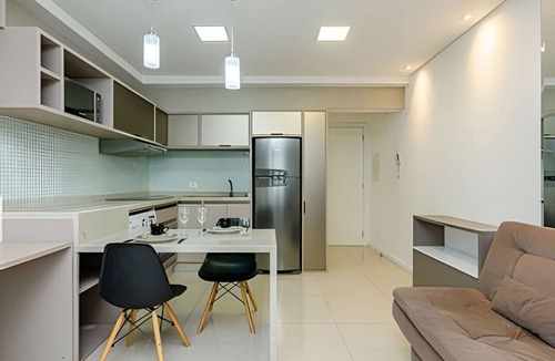 Matriz Apartment | Estúdio no Batel com piscina aquecida e Shopping Curitiba do outro lado
