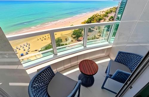 Boa Viagem Apartment | Flat Beira-Mar em Hotel de Alto Padrão - Andar Alto - Vista mar