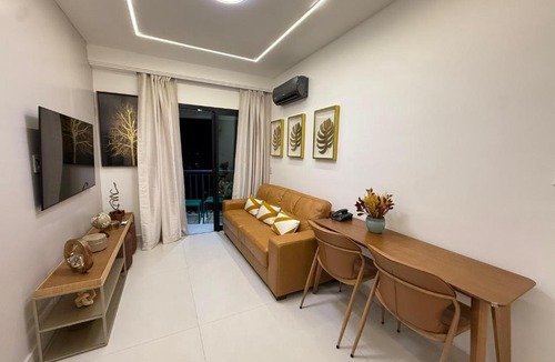 Indianopolis Apartment | Flat Moema Suíte com cama King Size, Sala de TV, cozinha completa e vaga de garagem grátis