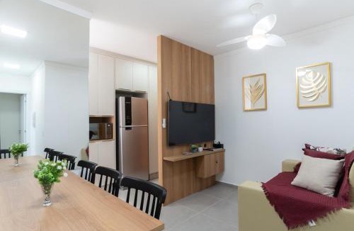 Centro Apartment | Flo - 602 - Central Novo 2 Qtos com ar, academia e lava e seca