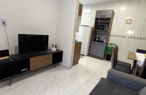 Santa Catarina Apartment | Fully furnished apartment in the South Zone, 2 bedrooms, garage for 2 cars, balcony, air conditioning, Wi-Fi.