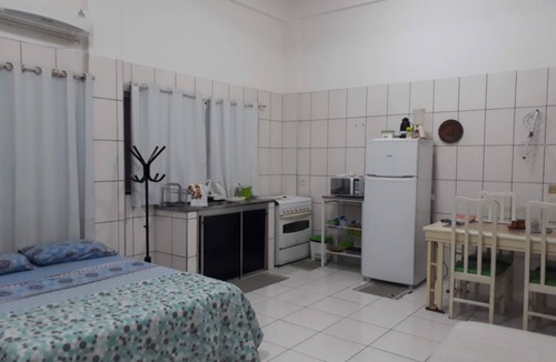 Araes House | Furnished loft with air conditioning and Wi-Fi for short-term rental in Cuiabá.