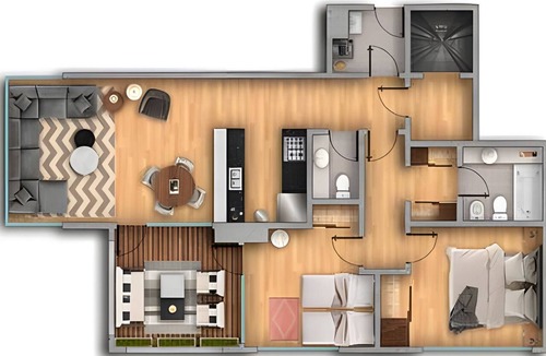 Palermo House | Great 2BR with Heated Rooftop Pool, Gym & Hot Tub