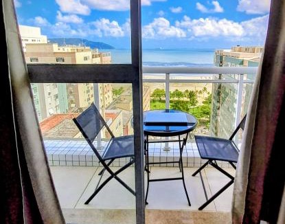 Pompeia Apartment | Helbor Stay Santos Pompéia Gonzaga - Varanda vista mar