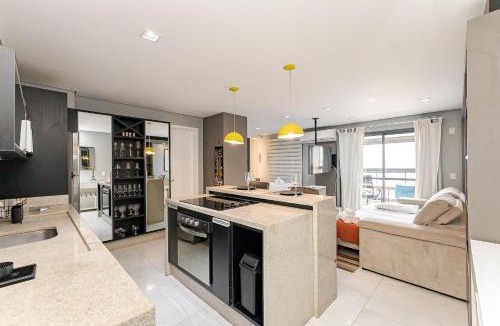 Vila Izabel Apartment | i211B - Com vista, Varanda Gourmet e garagem