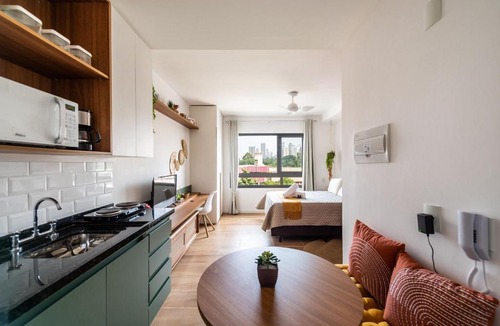 Tatuape Apartment | LA5 Studio aconchegante com fácil acesso ao metrô