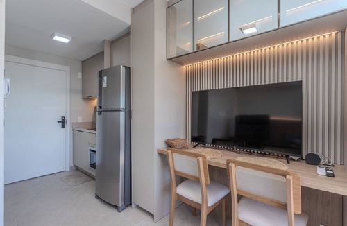 Passo da Areia Apartment | Loft Moderno Cyrela Connect por do sol Guaiba