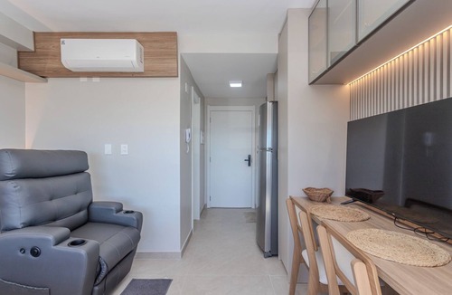 Passo da Areia Apartment | Loft Moderno Cyrela Connect por do sol Guaiba