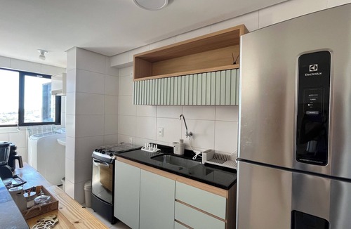 Jacarecica Apartment | Ocean View on the 20th Floor | Rooftop with Jacuzzi | 1 Block from the Beach |