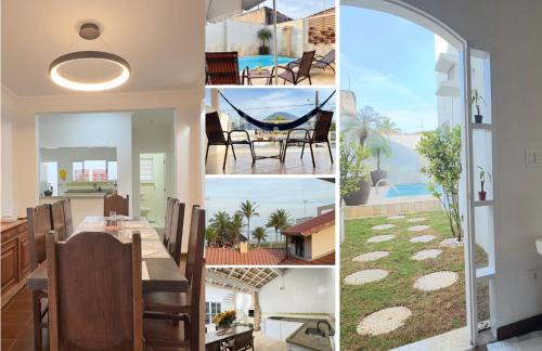 Peruibe House | Paraiso a Beira Mar - Sobrado com 6 Suites, Piscina, Ar Condicionado, Wi-Fi, Churrasqueira e Vista para as Montanhas