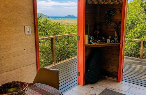 Florianopolis House | Peaceful Cabin with Ocean view, AC, TV 43, secure