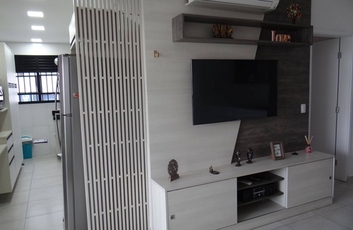Barra Funda Apartment | Pitangueiras, Gourmet balcony 100m from the beach with daily cleaning included