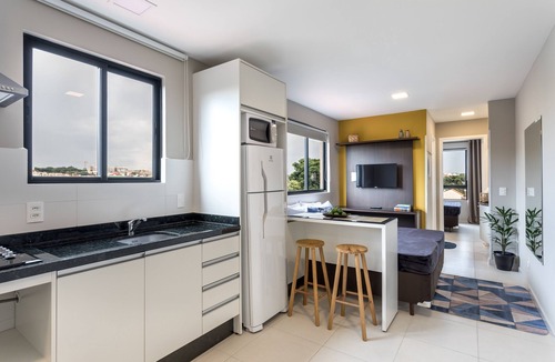 Reboucas Apartment | Pleione ⭐️ complete flat, garage, Jd. Botanical PUC Center