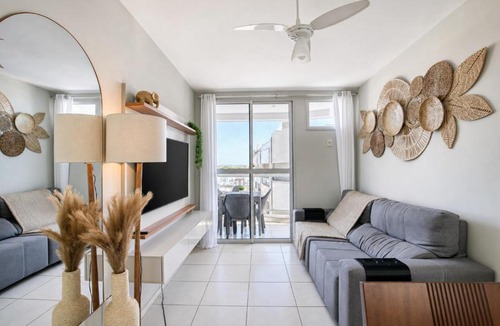 Jardim Flamboyant Apartment | Praia do Forte com Lazer Completo e 2 Vagas - Super bem decorado