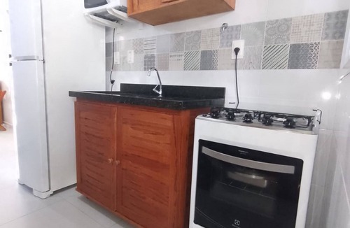 Tabatinga Apartment | Praialar Apartments, fully equipped kitchen, furnished, 700 meters from the beach.