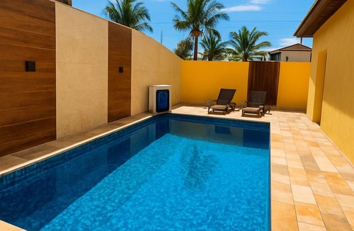 Raul Cury House | Recanto Rossi, a house 300 meters from the beach, with air conditioning in all bedrooms.