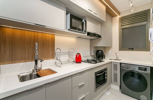 Jurere Apartment | Rooftop Pool | Jurerê | 300 MB Wi-Fi JA37#