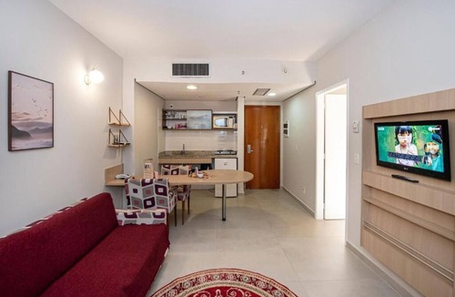 Boqueirao Apartment | SHB - Varanda Piscina e Por do Sol