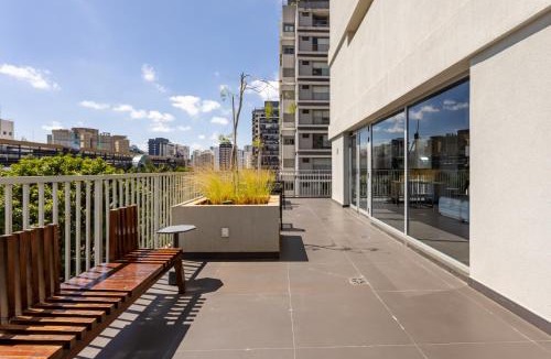 Indianopolis Apartment | Stay Home Moema - Próximo Congonhas - Terraço, Academia, Coworking, Espaço Beauty, Mercadinho e Portaria 24h - Apartamentos Decorados