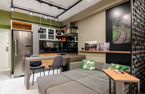 Matriz Apartment | Studio Completo e elegante no Lifespace - 16b
