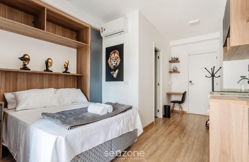 Butanta Apartment | Studio in building with pool near USP - HMO0409