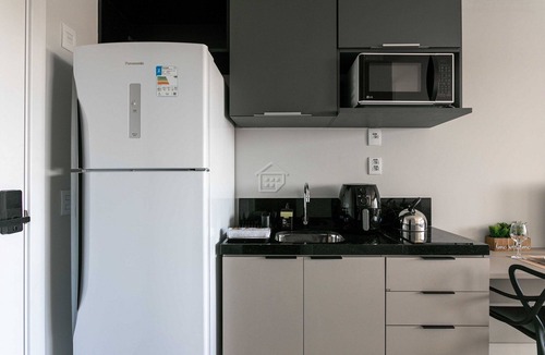 Rio Branco Apartment | Studio moderno no Rio Branco com rooftop e lazer