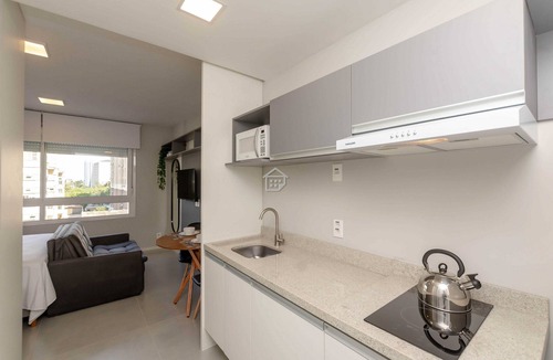 Partenon Apartment | Studio Moderno | Tecnopuc + Hospital São Lucas