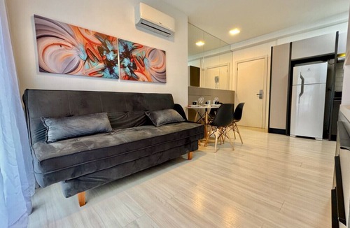 Matriz Apartment | Studio, piscina e lava e seca, frente ao Shopping