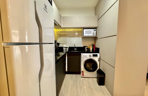 Matriz Apartment | Studio, piscina e lava e seca, frente ao Shopping