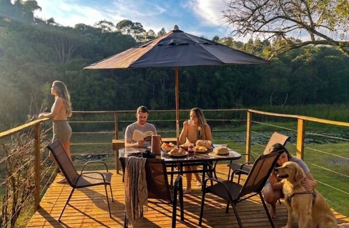 Mato do Gado Cottage | Swimming pool, fireplace, complete leisure area with barbecue in Ibiúna, 1 hour from São Paulo.