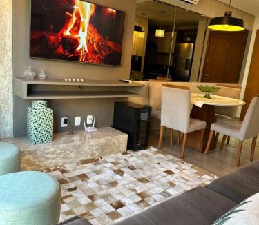 Carniel Apartment | Viva o Melhor - Apto em Condomínio com Piscina e Hidromassagem