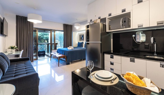 112 Rosemari's Apartments Studio Premium Centro SP Garage & Pool & Gym