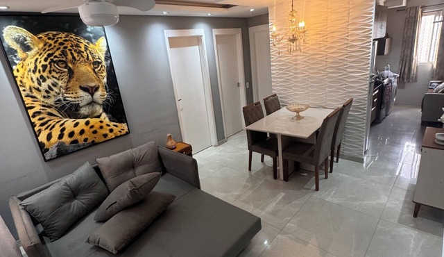 2-bedroom apartment with air conditioning | Furnished in Paulínia