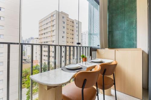 2 quartos 1 banheiro · AP Brooklin Luxo Mezanino 2quartos Cama queen e AC