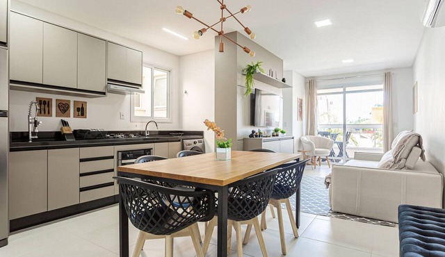 500m from the sea | pool | Barbecue grill #IA38 in Florianópolis