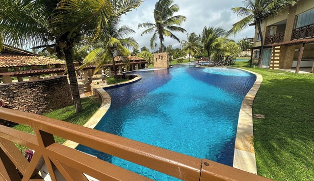 Apartamento com piscina, varanda e garagem em Pipa in Tibau do Sul