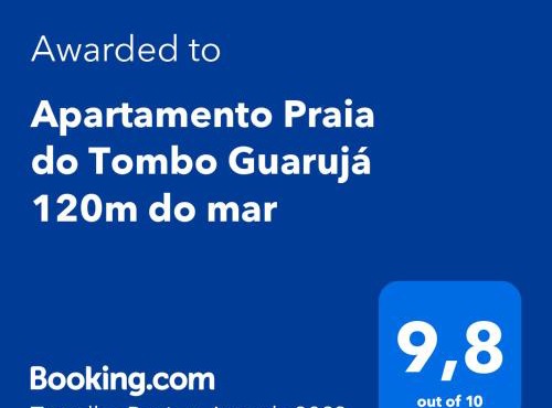 Apartamento Praia do Tombo Guarujá 120m do mar