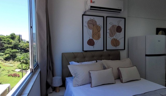 Apartment in downtown Rio, across from the Carioca Metro station, near Lapa.