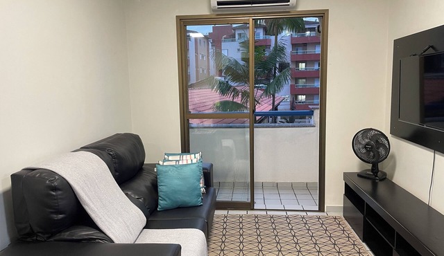 Ape 27 50m Praia Grande Ubatuba 2 Wed 2 bath Air Conditioning in the living room