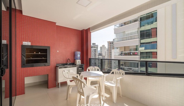 Apto 2Q c/churrasq. 500m da Meia Praia ROT1001