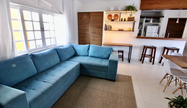 Apto Lindamente Decorado! Garagem Coberta, A/c, Apenas 300m da Praia Tenório