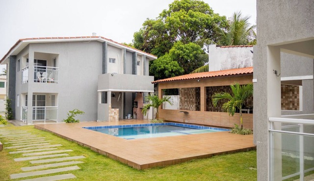 Apto maravilhoso beira mar com piscina e lazer in Ilha de Itamaracá