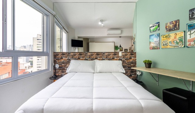 Av1204 - Studio for 4 guests Rua avanhandava in São Paulo