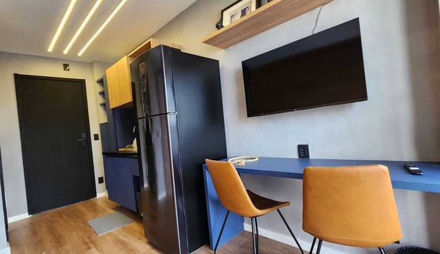 Beautiful new studio 1 block from Ibirapuera Shopping Mall