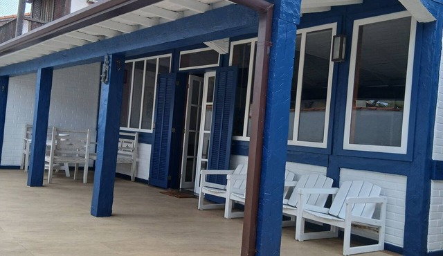 Blue house in Geribá in Armação dos Búzios