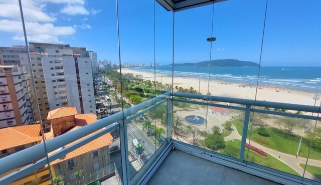 Book Santos Unlimited 901 de Frente para o mar, com vista panorâmica in Santos